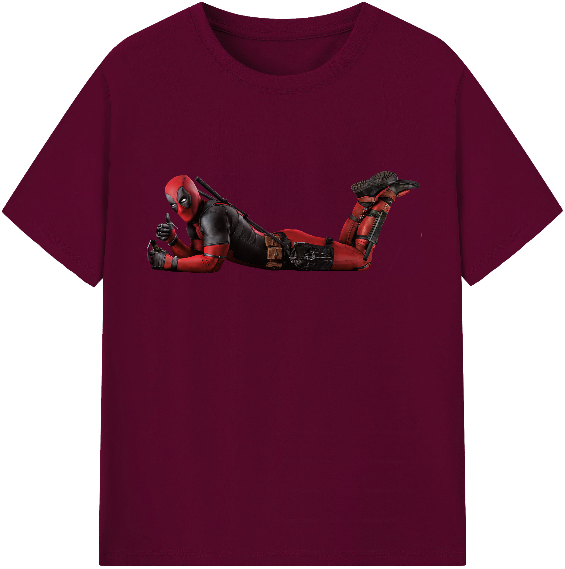 （画像用） Deadpool デッドプール レディースカジュアルプリントTシャツ（綿100％）